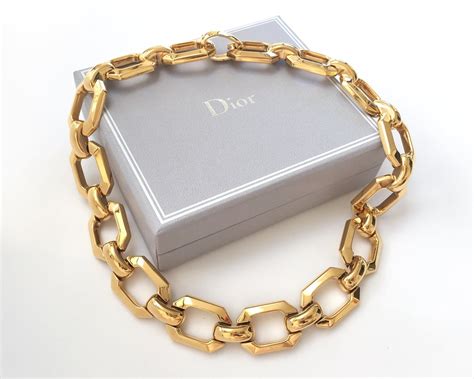 christian dior chain price|Christian Dior chunky necklace.